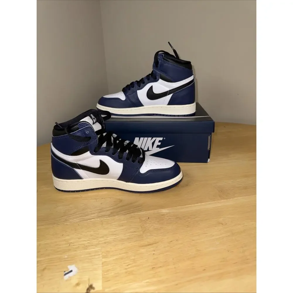 Nike Jordan 1 Retro High Midnight Navy GS Size 4.5Y 6 Women’s FD1437-401 NEW